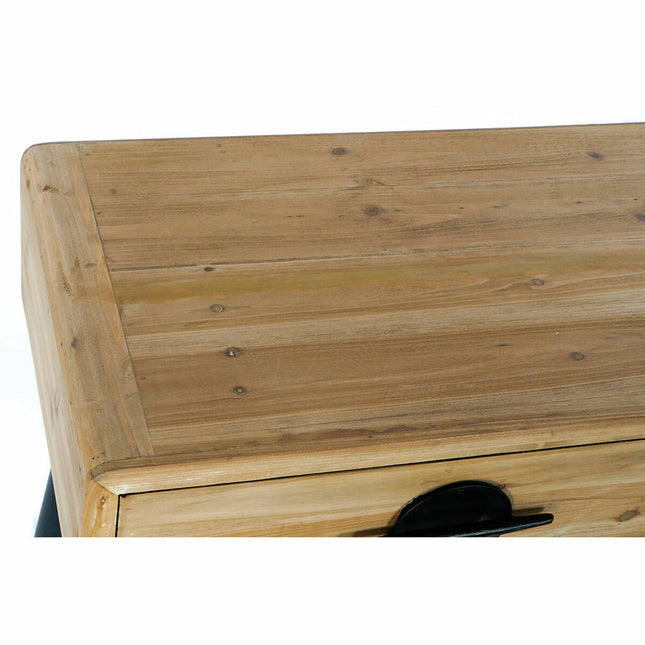 Konsole DKD Home Decor Tanne Schwarz Metall Braun (114 x 39.5 x 75 cm)