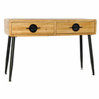 Konsole DKD Home Decor Tanne Schwarz Metall Braun (114 x 39.5 x 75 cm)