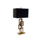 Tischlampe DKD Home Decor Schwarz Gold Metall 60 W 240 V 38 x 23 x 78 cm