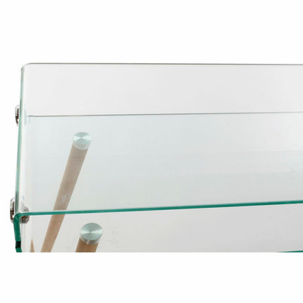 Beistelltisch DKD Home Decor S3022263 122 x 40 x 73 cm Kristall natürlich Holz Durchsichtig Kunststoff Buche