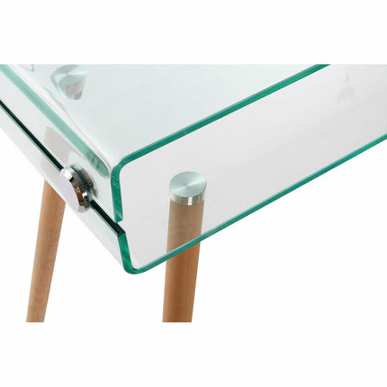 Beistelltisch DKD Home Decor S3022263 122 x 40 x 73 cm Kristall natürlich Holz Durchsichtig Kunststoff Buche