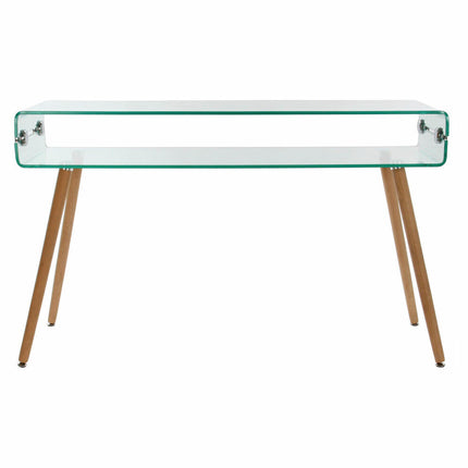 Beistelltisch DKD Home Decor S3022263 122 x 40 x 73 cm Kristall natürlich Holz Durchsichtig Kunststoff Buche