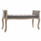 Barhocker DKD Home Decor   Leinwand natürlich Kautschukholz Dunkelgrau (109 x 44,5 x 60 cm)