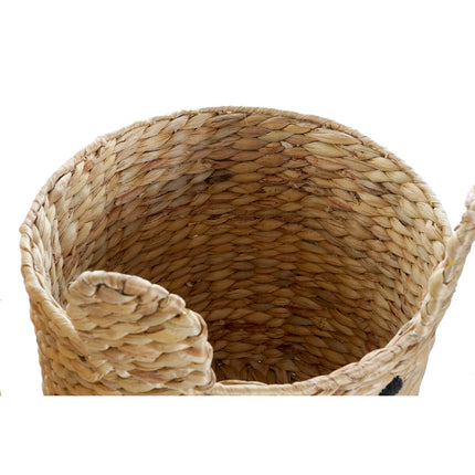 Korb-Set DKD Home Decor Hase Für Kinder Binsen (35 x 35 x 45 cm) (2 Stücke)