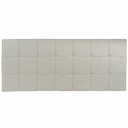 Kopfende des Betts DKD Home Decor Grau Polyester Kautschukholz (160 x 7 x 65 cm)