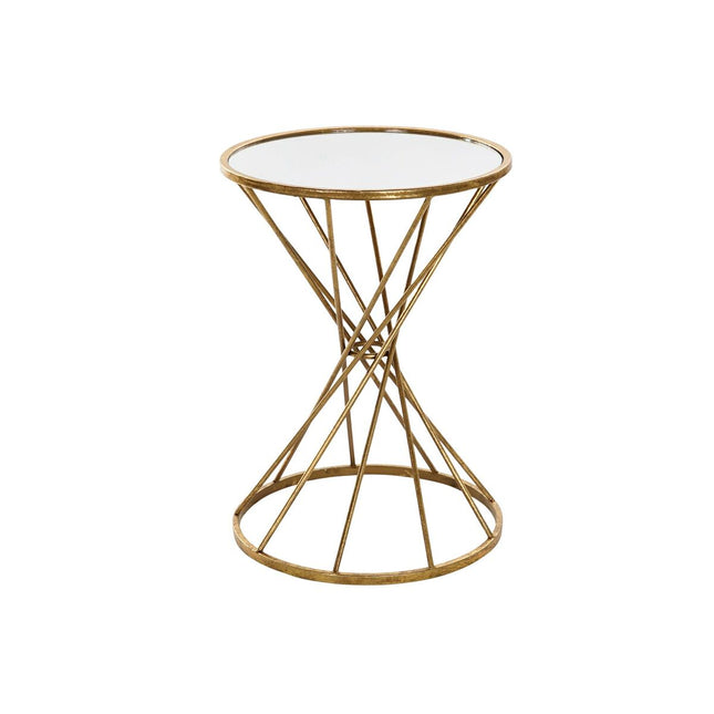 kleines Beistelltischchen DKD Home Decor Gold Metall Spiegel 40 x 40 x 56 cm