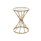 kleines Beistelltischchen DKD Home Decor Gold Metall Spiegel 40 x 40 x 56 cm