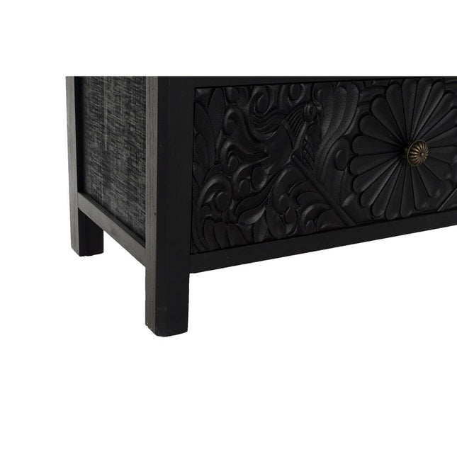 Kommode DKD Home Decor Schwarz natürlich Tanne Orientalisch 80 x 35 x 81 cm