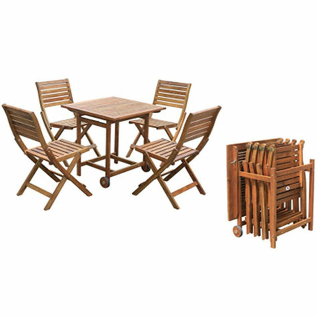 Tisch-Set mit 4 Stühlen DKD Home Decor 8424001769803 70 x 70 x 72 cm 88 cm (5 pcs)