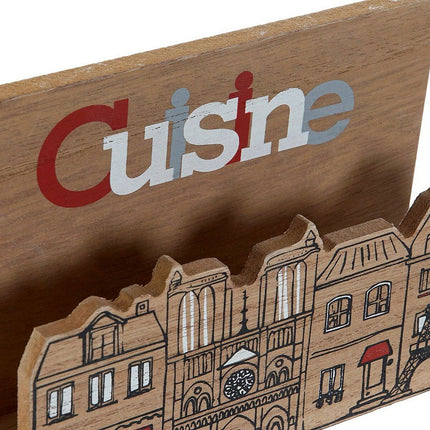 Serviettenring DKD Home Decor Cusine Bunt 16 x 11 x 5 cm Holz MDF