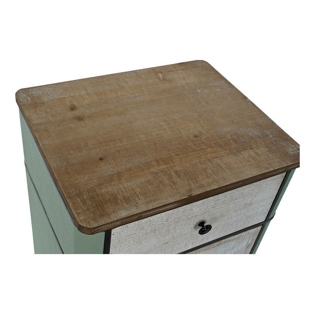 Schubladenschrank DKD Home Decor 8424001771653 48,5 x 42 x 82,5 cm Sixties Metall Weiß grün Holz MDF