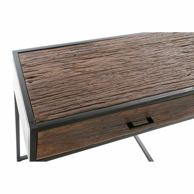 Konsole DKD Home Decor 8424001772179 150 x 43 x 77 cm natürlich Schwarz Metall Dunkelbraun Mango-Holz Recyceltes Holz