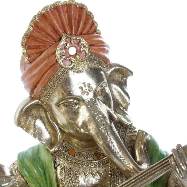 Deko-Figur DKD Home Decor Gelb Blau grün Bunt Gold Indianer 22 x 17 x 28 cm (4 Stücke)