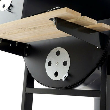 Kohlegrill mit Deckel und Rädern DKD Home Decor Holz Stahl