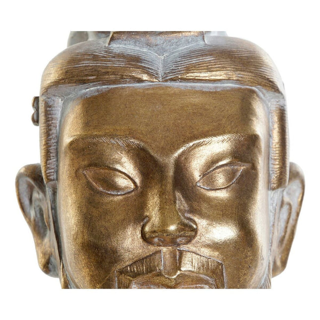 Deko-Figur DKD Home Decor 11,5 x 12 x 18 cm Gold Harz Orientalisch Kopf