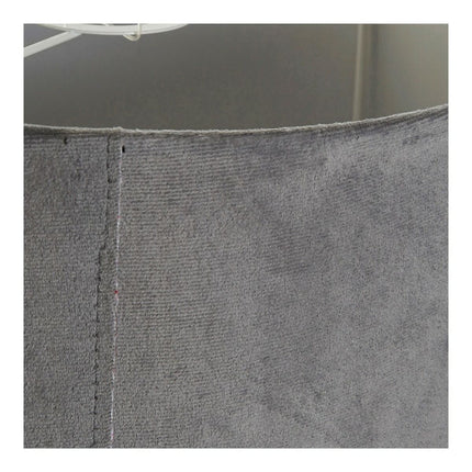 Lampenschirm DKD Home Decor 8424001773930 Sixties Grau Metall Samt Burgunderrot Randbereich 30 x 30 x 29 cm (2 Stück)