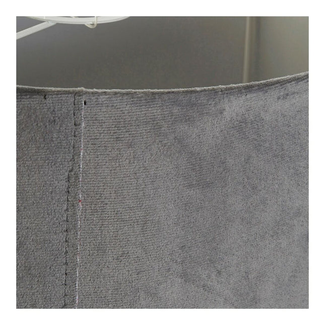 Lampenschirm DKD Home Decor 8424001773930 Sixties Grau Metall Samt Burgunderrot Randbereich 30 x 30 x 29 cm (2 Stück)