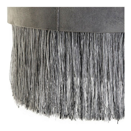 Lampenschirm DKD Home Decor 8424001773930 Sixties Grau Metall Samt Burgunderrot Randbereich 30 x 30 x 29 cm (2 Stück)