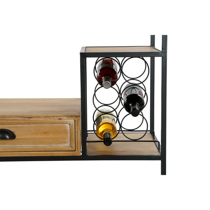 Regal DKD Home Decor 80 x 40 x 180,5 cm Tanne natürlich Schwarz Eisen