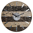 Wanduhr DKD Home Decor 8424001775774 40 x 3,6 x 40 cm natürlich Metall Holz Braun Metallic