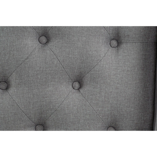 Kopfende des Betts DKD Home Decor Grau Polyester