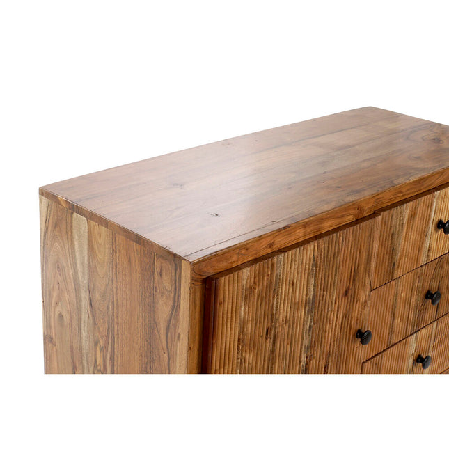 Anrichte DKD Home Decor   100 x 40 x 77 cm Schwarz Braun Akazienholz