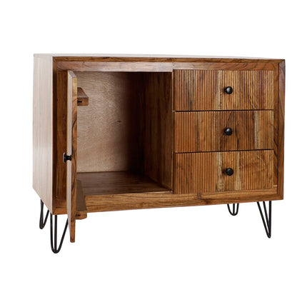Anrichte DKD Home Decor   100 x 40 x 77 cm Schwarz Braun Akazienholz