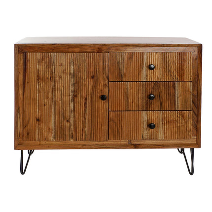 Anrichte DKD Home Decor   100 x 40 x 77 cm Schwarz Braun Akazienholz