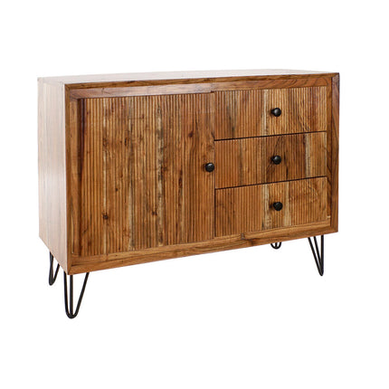 Anrichte DKD Home Decor   100 x 40 x 77 cm Schwarz Braun Akazienholz