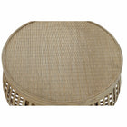 Satz mit 3 Tischen DKD Home Decor Rattan Bambus (51 x 51 x 33 cm) (44 x 44 x 27.5 cm) (2 pcs)