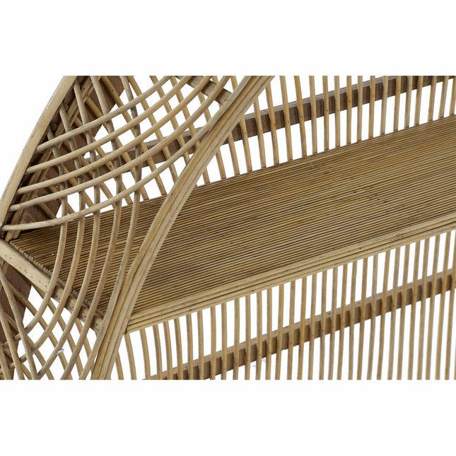 Regal DKD Home Decor natürlich Rattan 2 Regale (80 x 14,5 x 80 cm)