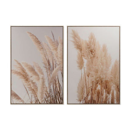Bild DKD Home Decor Pflanzenblatt Skandinavisch 82,5 x 4,3 x 120 cm (2 Stück)