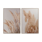 Bild DKD Home Decor Pflanzenblatt Skandinavisch 82,5 x 4,3 x 120 cm (2 Stück)