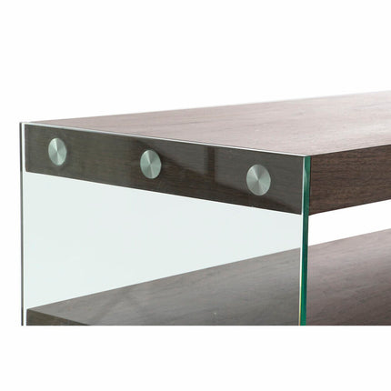 Konsole DKD Home Decor Kristall Braun Durchsichtig MDF Nussbaumholz Moderne (160 x 45 x 80 cm)