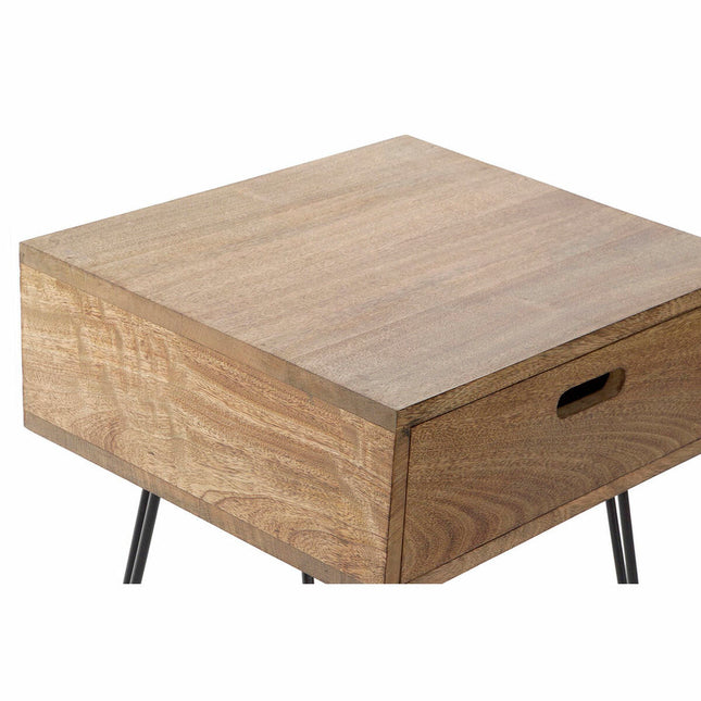 Nachttisch DKD Home Decor Metall Mango-Holz (48.5 x 40.5 x 61 cm)