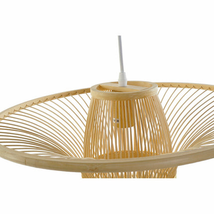Deckenlampe DKD Home Decor Bunt Gold Hellbraun Holz Bambus Moderne 46 x 46 x 34 cm