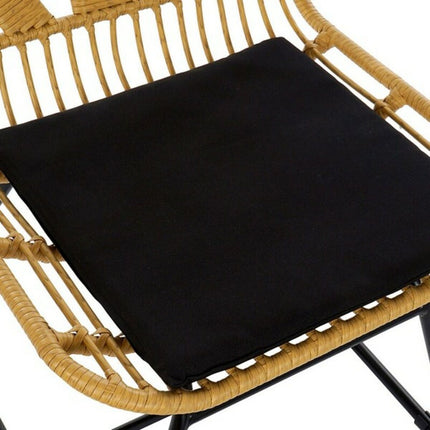 Havestol DKD Home Decor MB-178991 58 x 65 x 89 cm natürlich Schwarz Metall Synthetischer Rattan