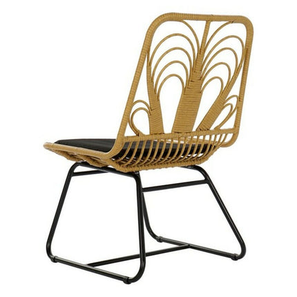Havestol DKD Home Decor MB-178991 58 x 65 x 89 cm natürlich Schwarz Metall Synthetischer Rattan
