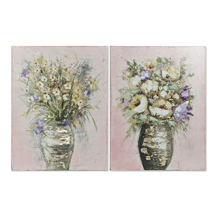 Bild DKD Home Decor Vases 90 x 3,5 x 119,5 cm Blumenvase Shabby Chic (2 Stück)