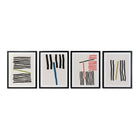 Bild DKD Home Decor Lines 35 x 3 x 45 cm abstrakt Moderne (4 Stücke)