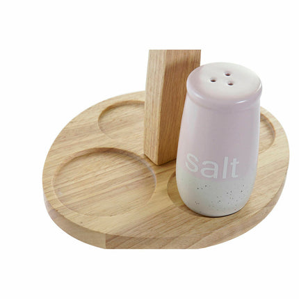 Gewürzset DKD Home Decor 19 x 16 x 22,5 cm Blau Rosa Kautschukholz grün Steingut