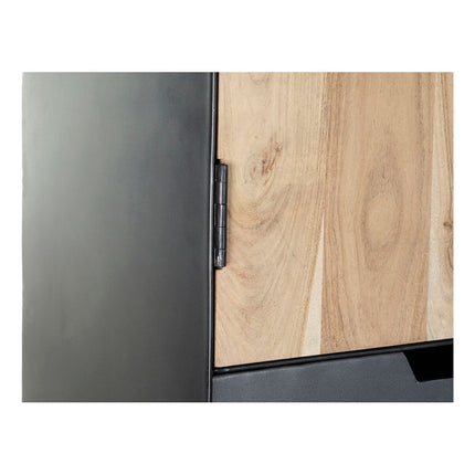 Schrank DKD Home Decor Metall Akazienholz (100 x 45 x 185 cm)