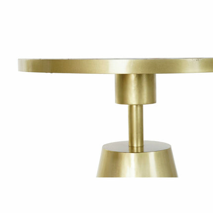 Beistelltisch DKD Home Decor Gold Weiß Marmor Eisen (60 x 60 x 58 cm)