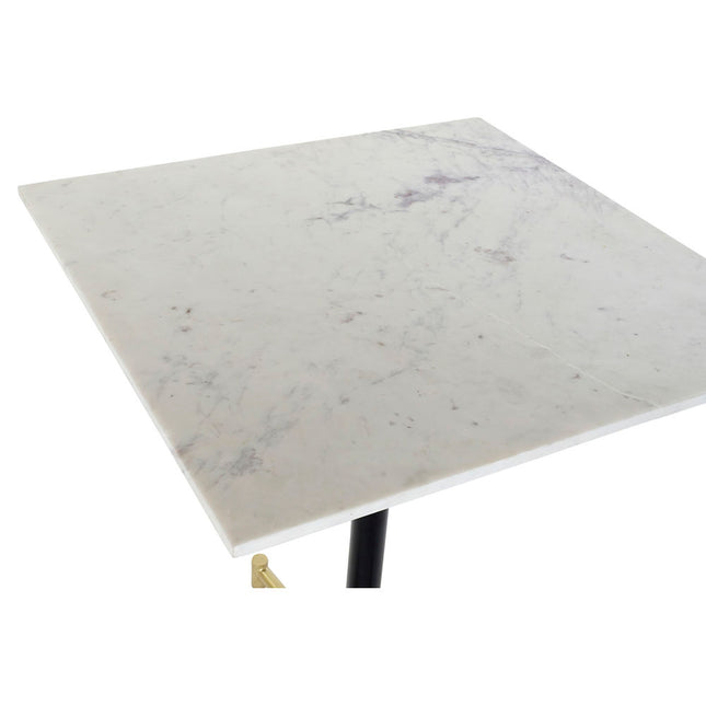 Esstisch DKD Home Decor Marmor Eisen (70 x 70 x 81 cm)