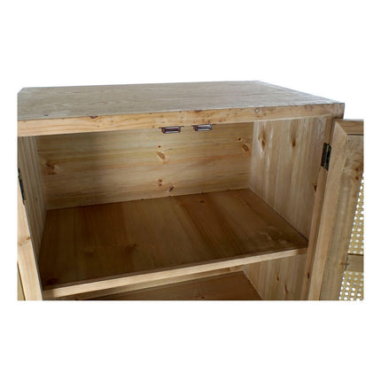 Schrank DKD Home Decor 8424001794942 60 x 38 x 140,5 cm Tanne natürlich Metall Holz MDF
