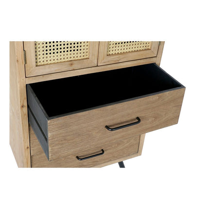 Schrank DKD Home Decor 8424001794942 60 x 38 x 140,5 cm Tanne natürlich Metall Holz MDF