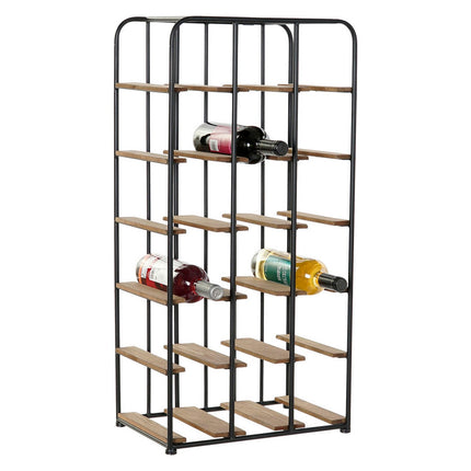 Flaschenregal DKD Home Decor Braun Schwarz Bunt Metall Holz MDF 40 x 25 x 81 cm