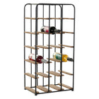 Flaschenregal DKD Home Decor Braun Schwarz Bunt Metall Holz MDF 40 x 25 x 81 cm