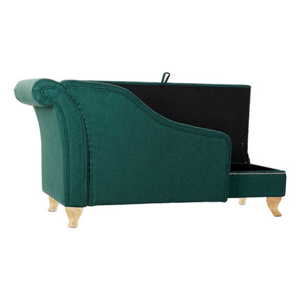 Chaise Longue DKD Home Decor 8424001795482 160 x 71 x 83 cm Schaum Schwarz grün
