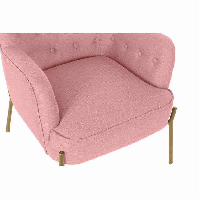 Sessel DKD Home Decor Rosa Gold Metall (65 x 73 x 79,5 cm)